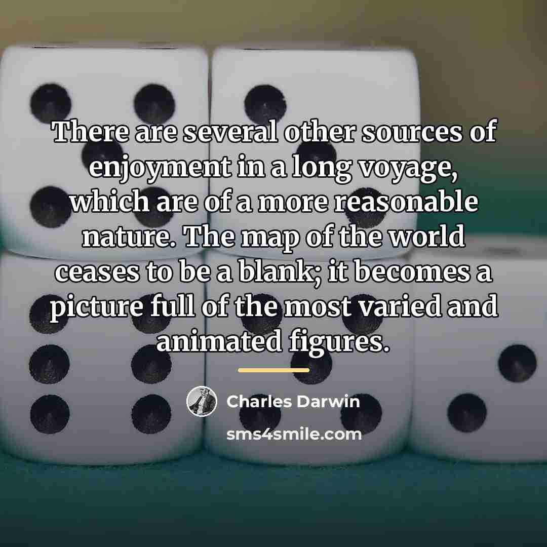 “There are several other sources of enjoyment in a long…” quote by Charles Darwin