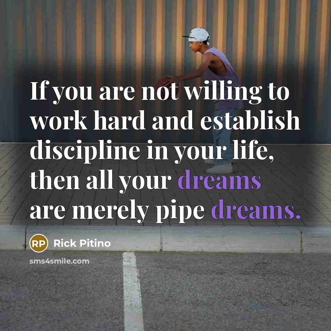 “If you are not willing to work hard and establish…” quote by Rick Pitino