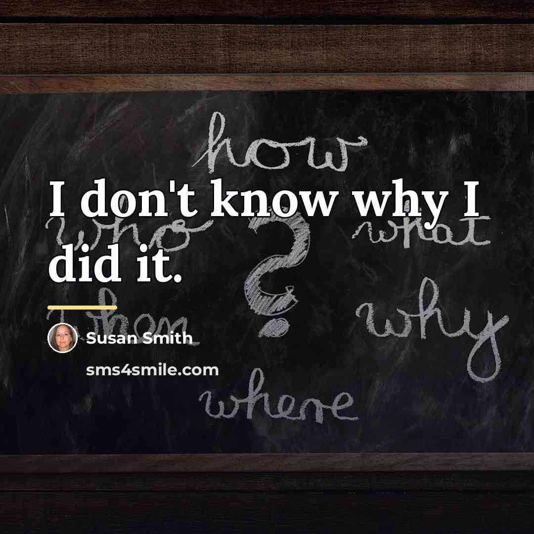 “I don't know why I did it.…” quote by Susan Smith