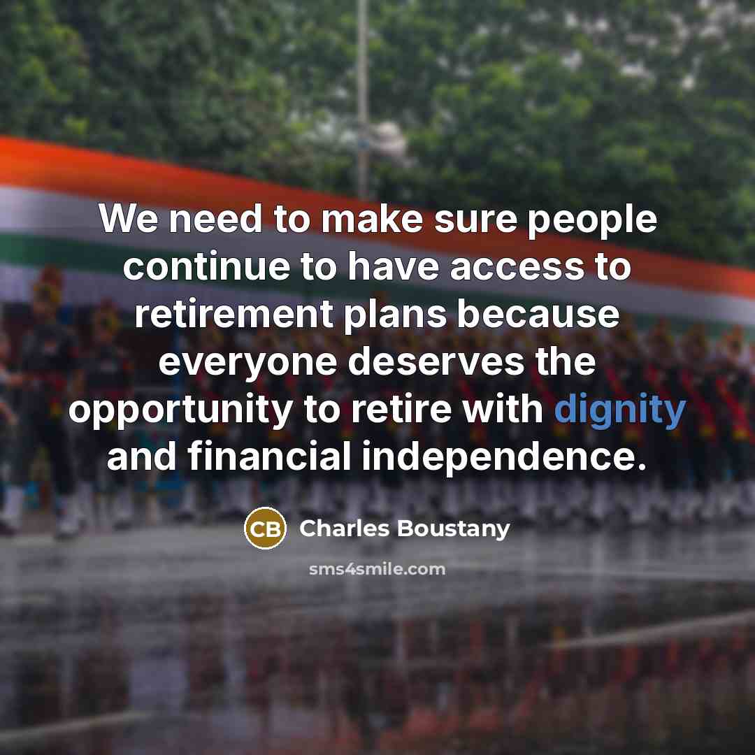 “We need to make sure people continue to have access…” quote by Charles Boustany