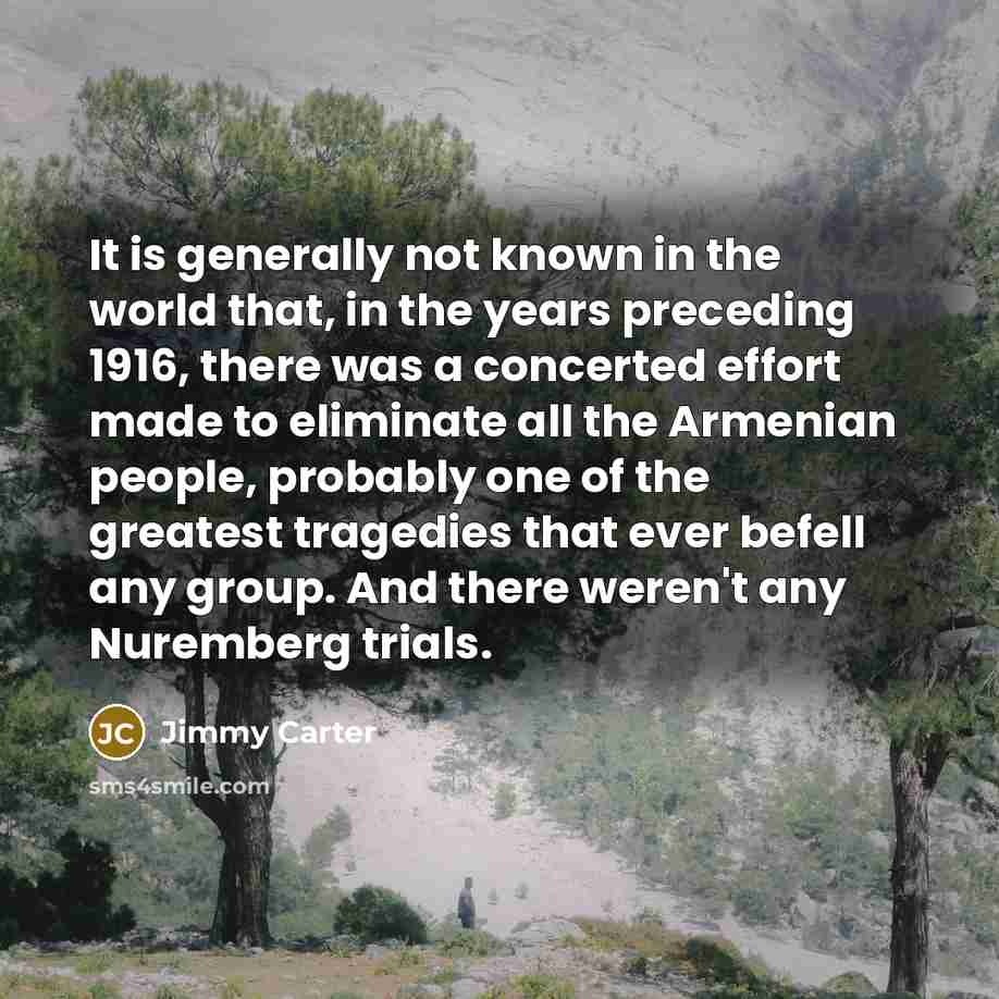 “It is generally not known in the world that, in…” quote by Jimmy Carter