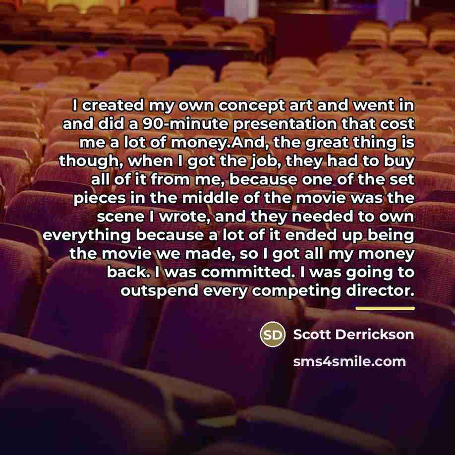 “I created my own concept art and went in and…” quote by Scott Derrickson