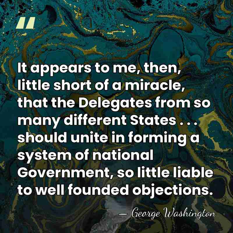 It appears to me, then, little short of a miracle, that the&hellip; - George Washington