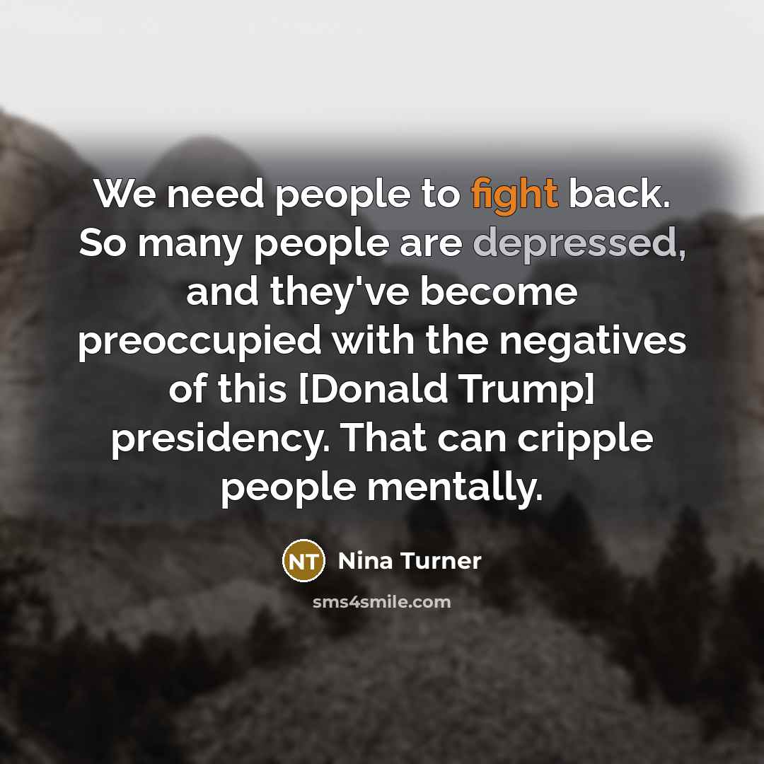 “We need people to fight back. So many people are…” quote by Nina Turner