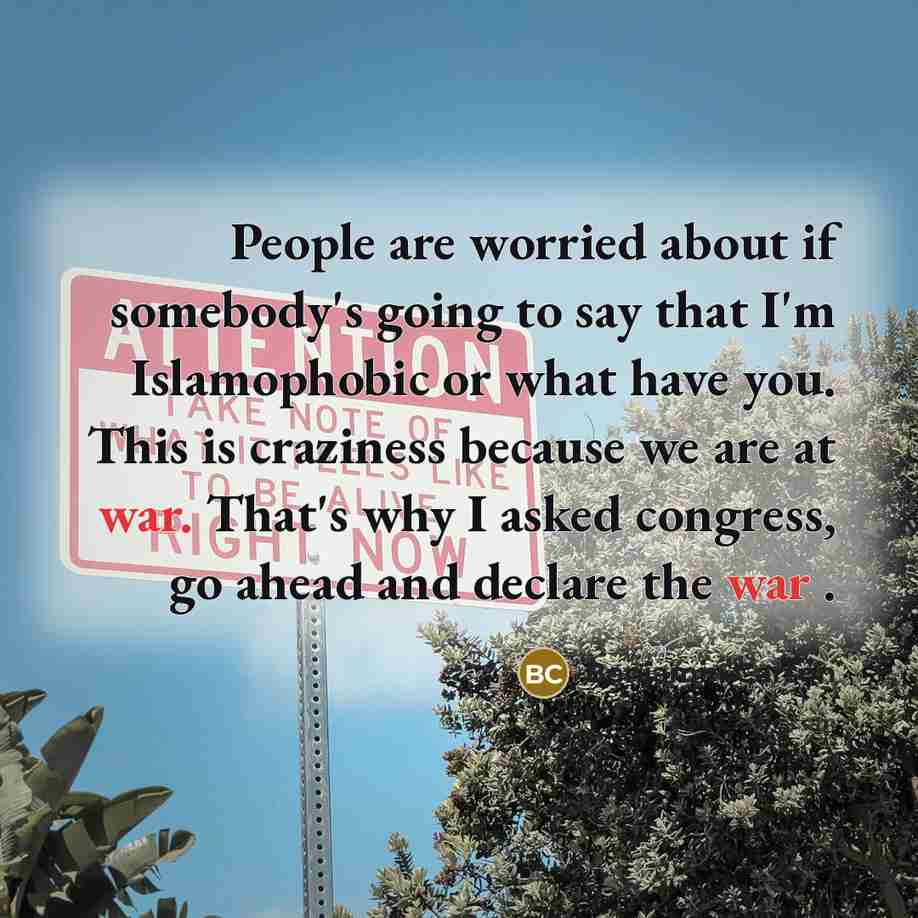 “People are worried about if somebody's going to say that…” quote by Benjamin Carson