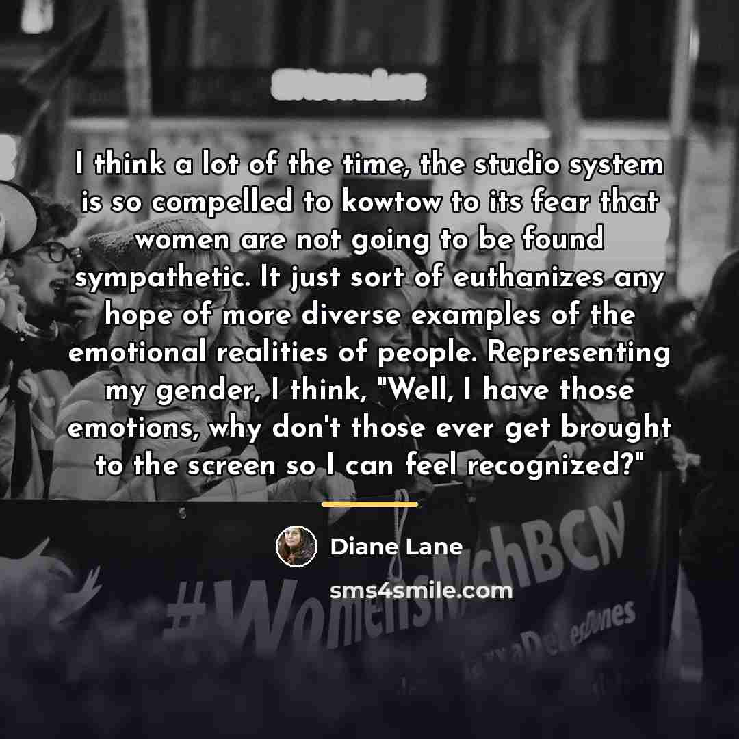 “I think a lot of the time, the studio system…” quote by Diane Lane