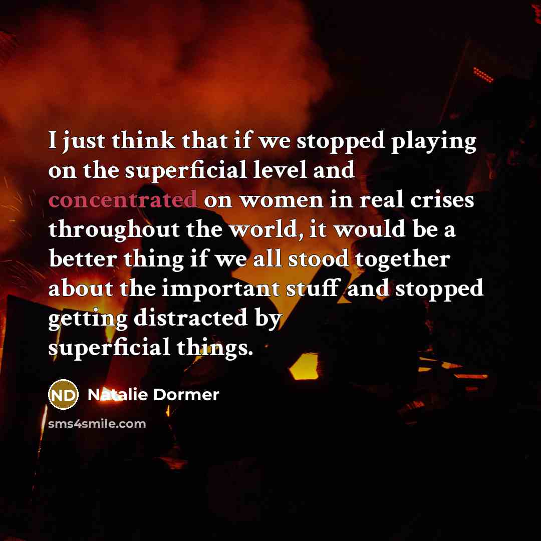 “I just think that if we stopped playing on the…” quote by Natalie Dormer