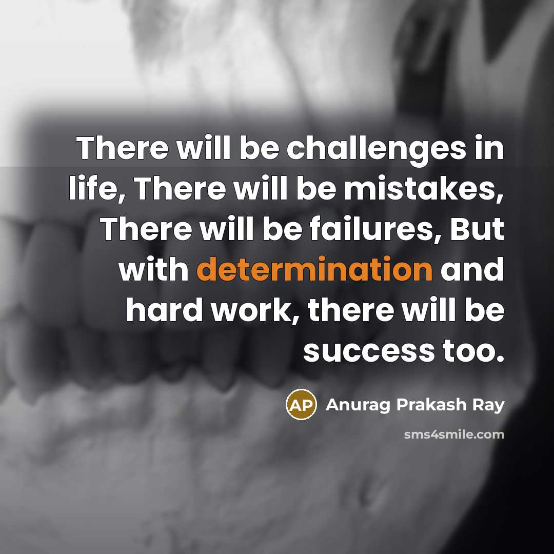 “There will be challenges in life, There will be mistakes,…” quote by Anurag Prakash Ray