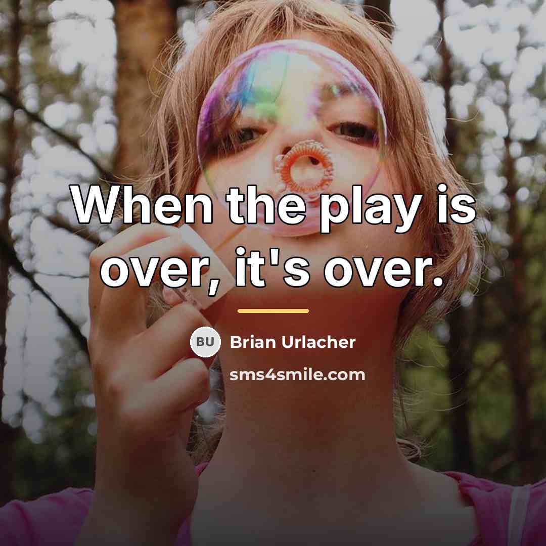 “When the play is over, it's over.…” quote by Brian Urlacher