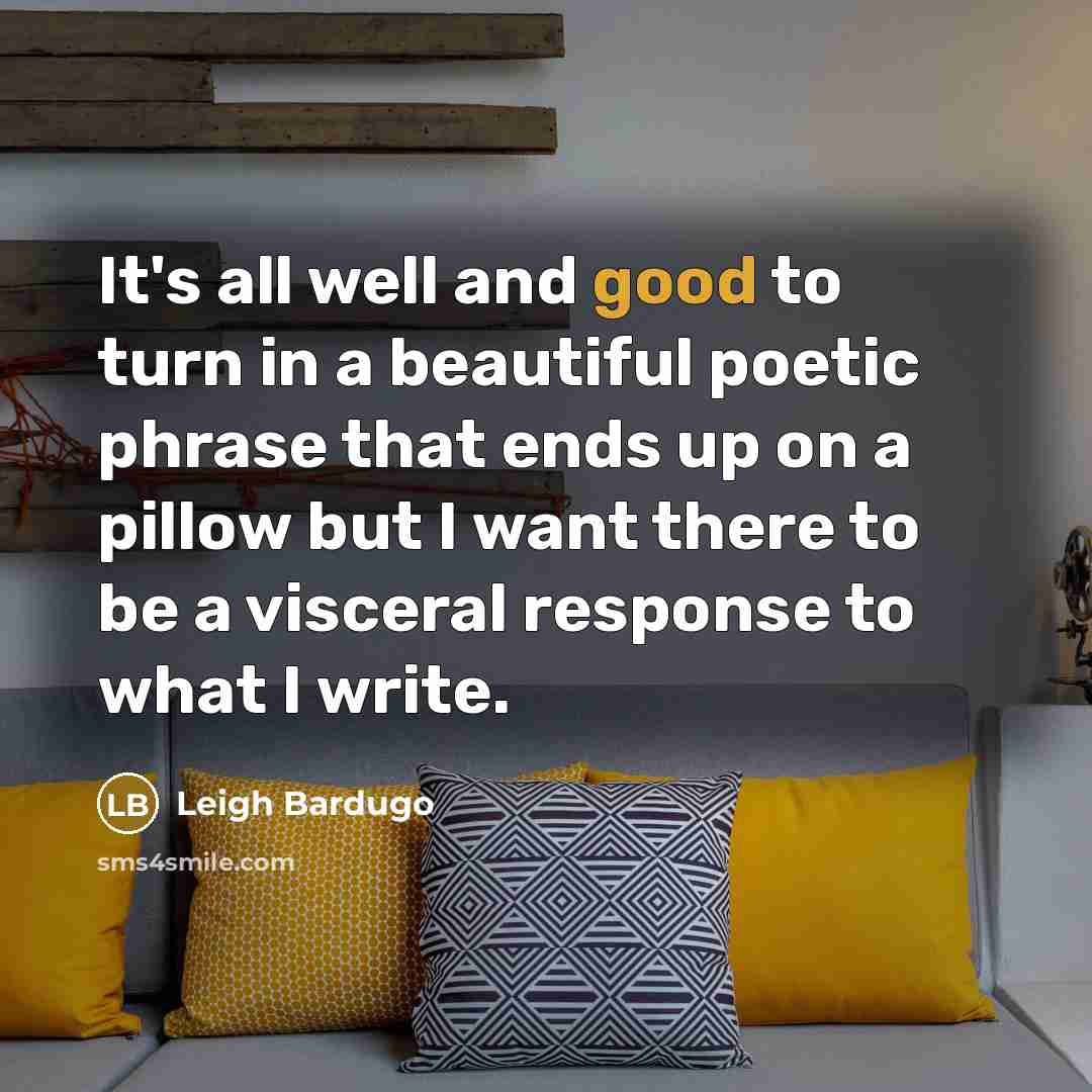 “It's all well and good to turn in a beautiful…” quote by Leigh Bardugo