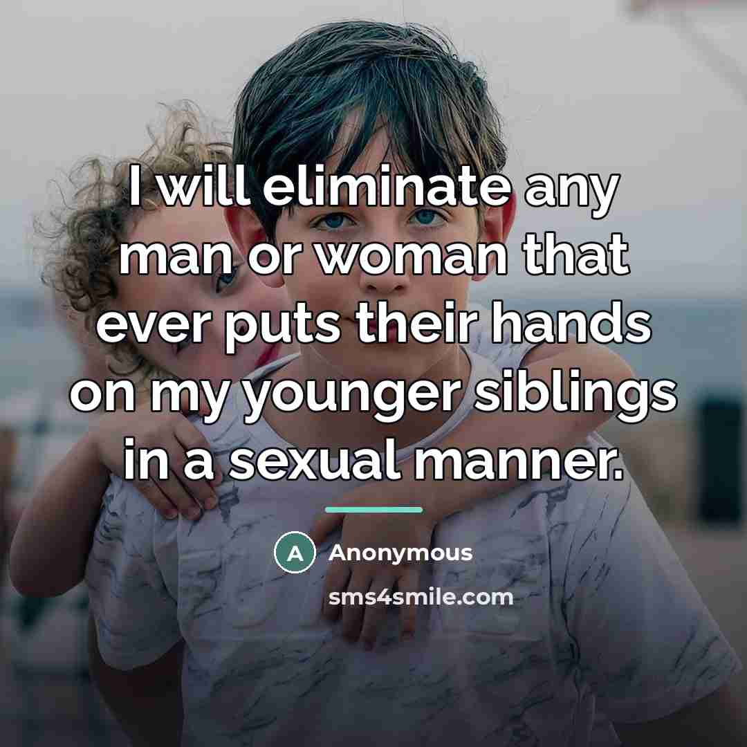 “I will eliminate any man or woman that ever puts…” quote by Anonymous