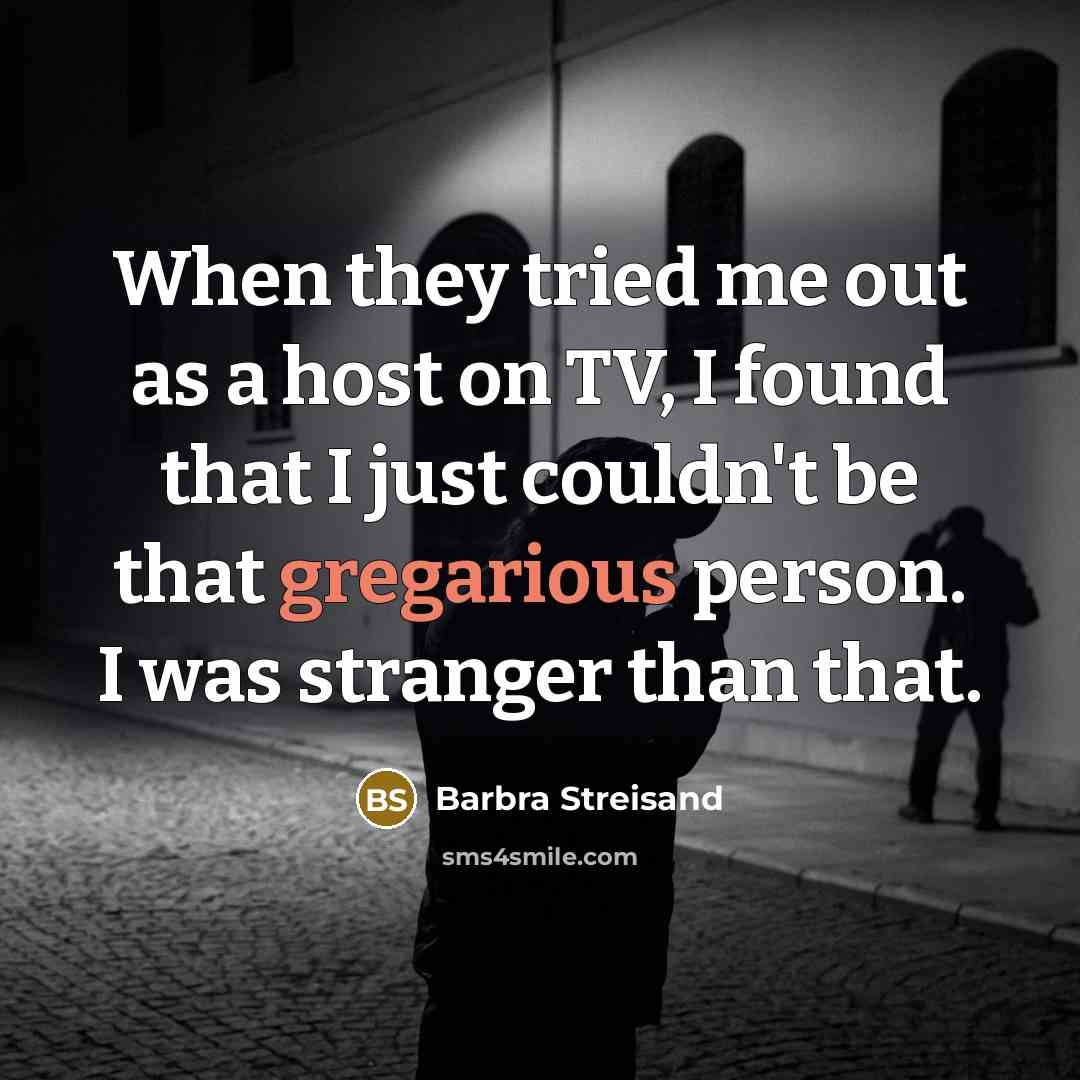 “When they tried me out as a host on TV,…” quote by Barbra Streisand