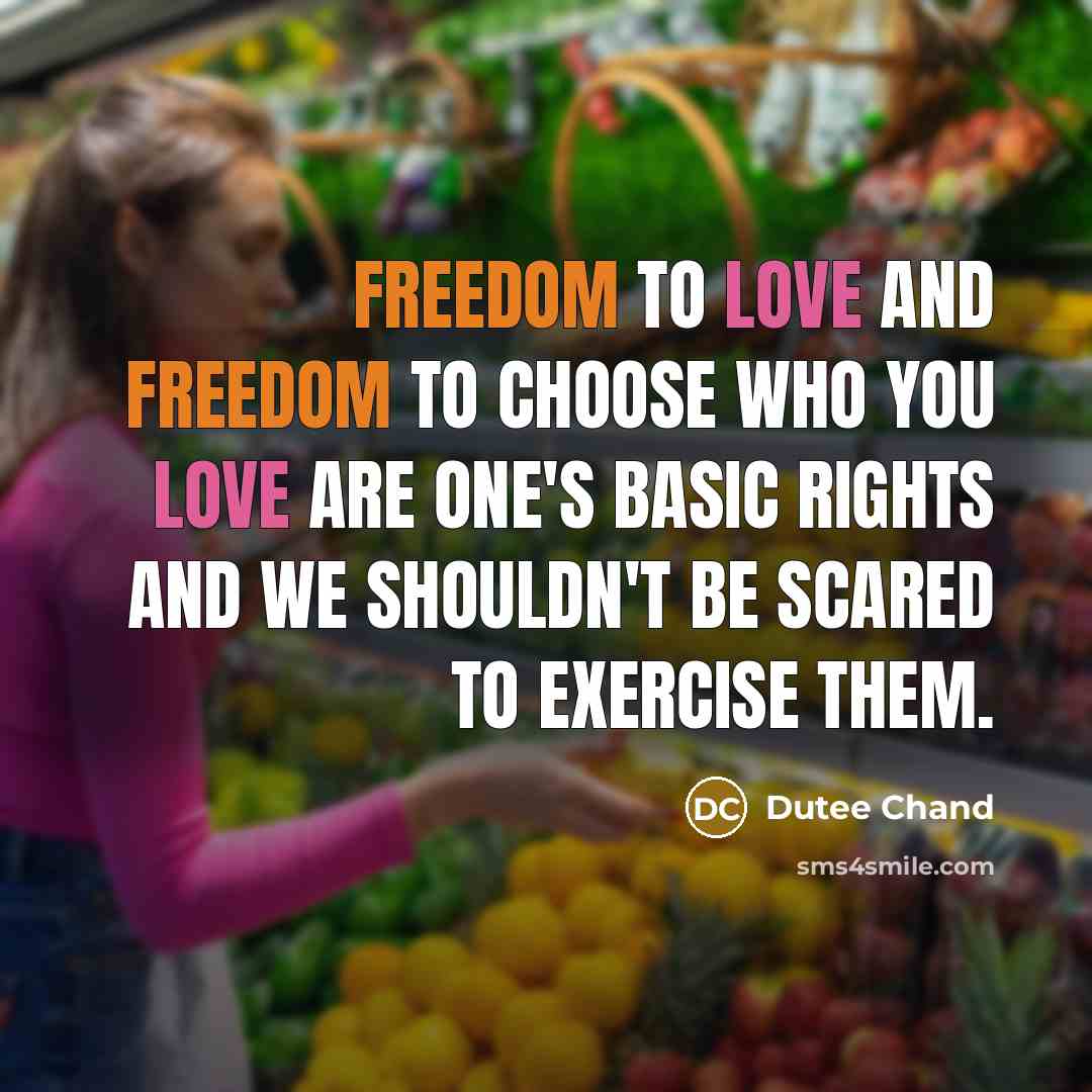 “Freedom to love and freedom to choose who you love are one's basic rights and we shouldn't be scared to exercise them.” quote by Dutee Chand