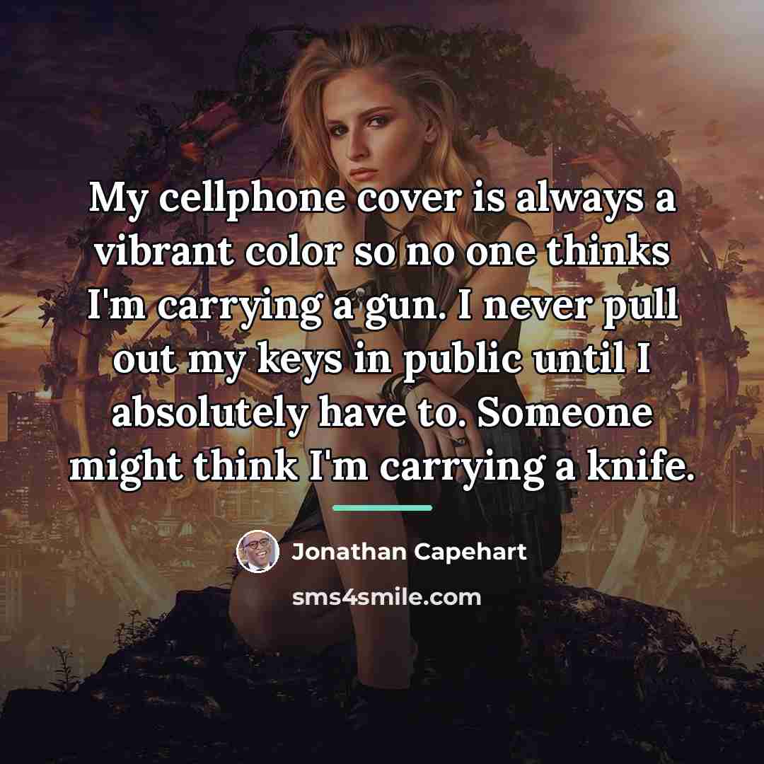 “My cellphone cover is always a vibrant color so no…” quote by Jonathan Capehart