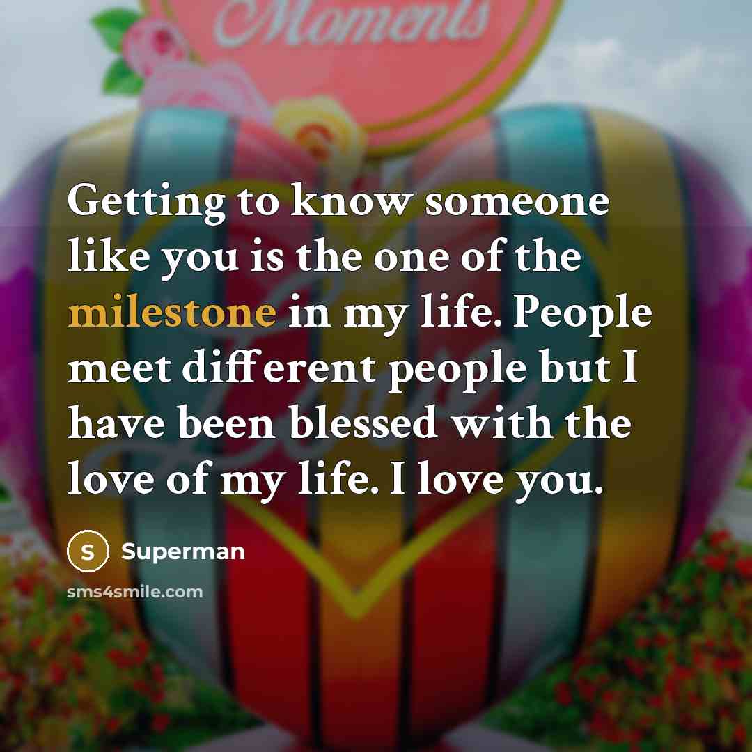 “Getting to know someone like you is the one of…” quote by Superman