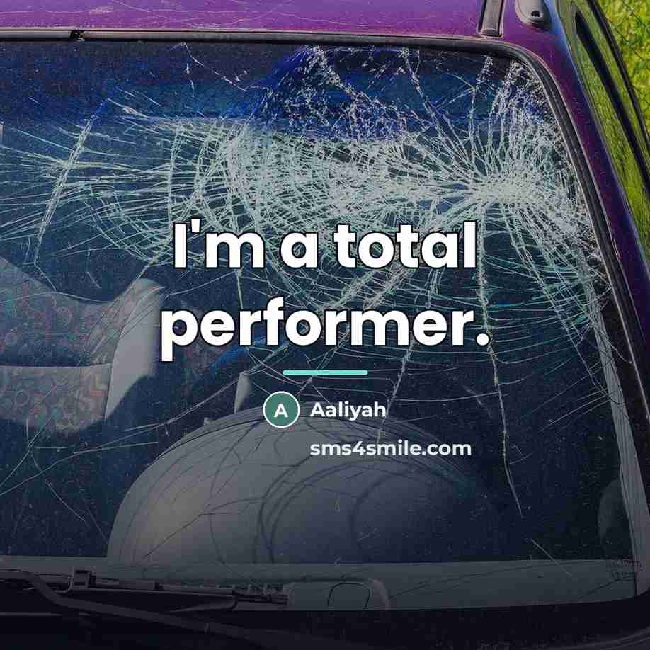 “I'm a total performer.…” quote by Aaliyah