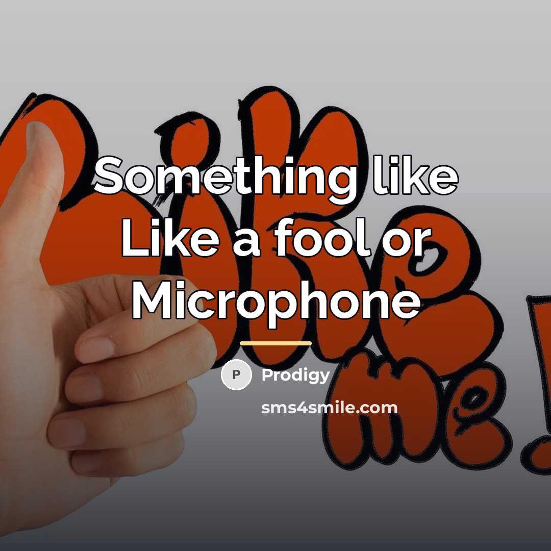 “Something like Like a fool or Microphone…” quote by Prodigy