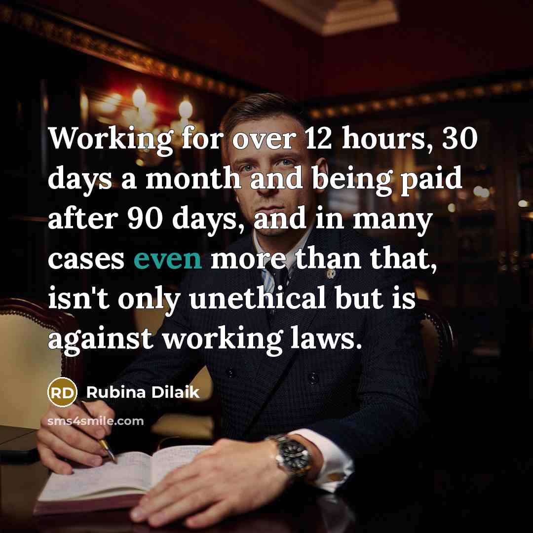 “Working for over 12 hours, 30 days a month and…” quote by Rubina Dilaik