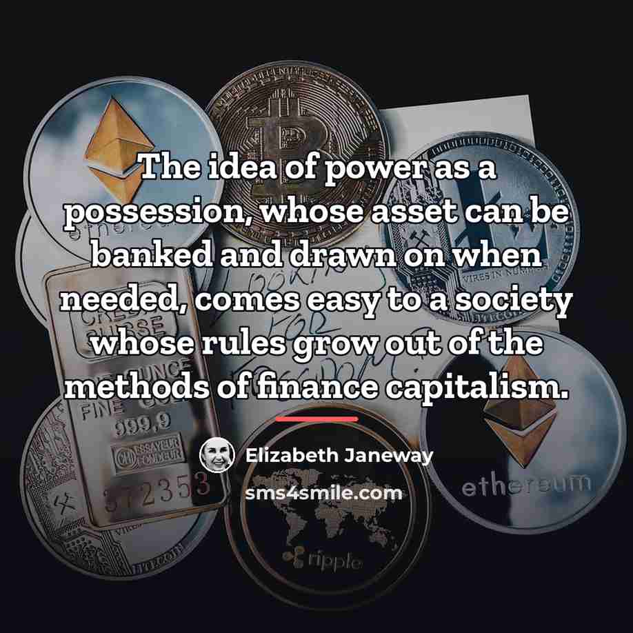 “The idea of power as a possession, whose asset can…” quote by Elizabeth Janeway