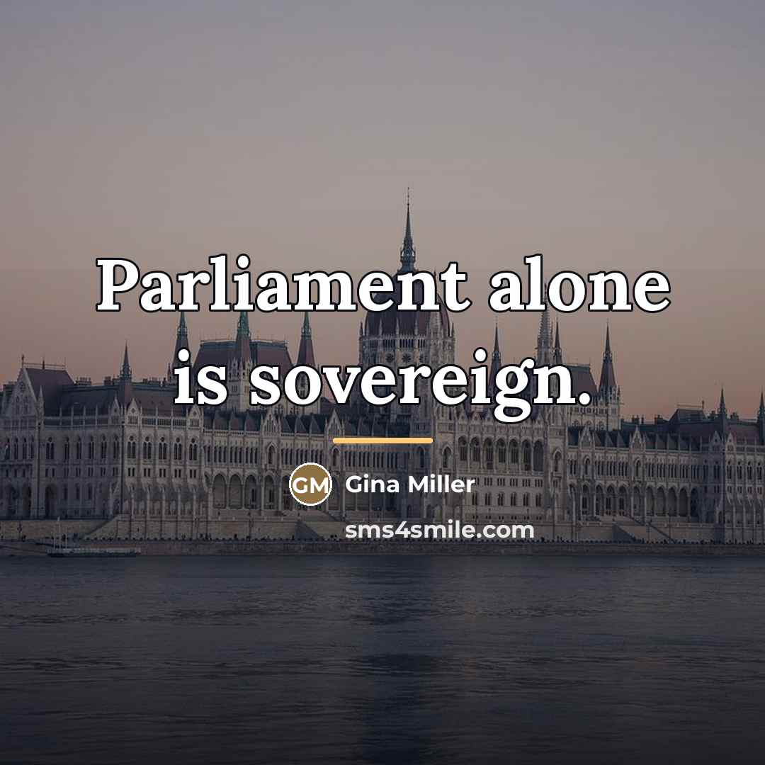“Parliament alone is sovereign.…” quote by Gina Miller