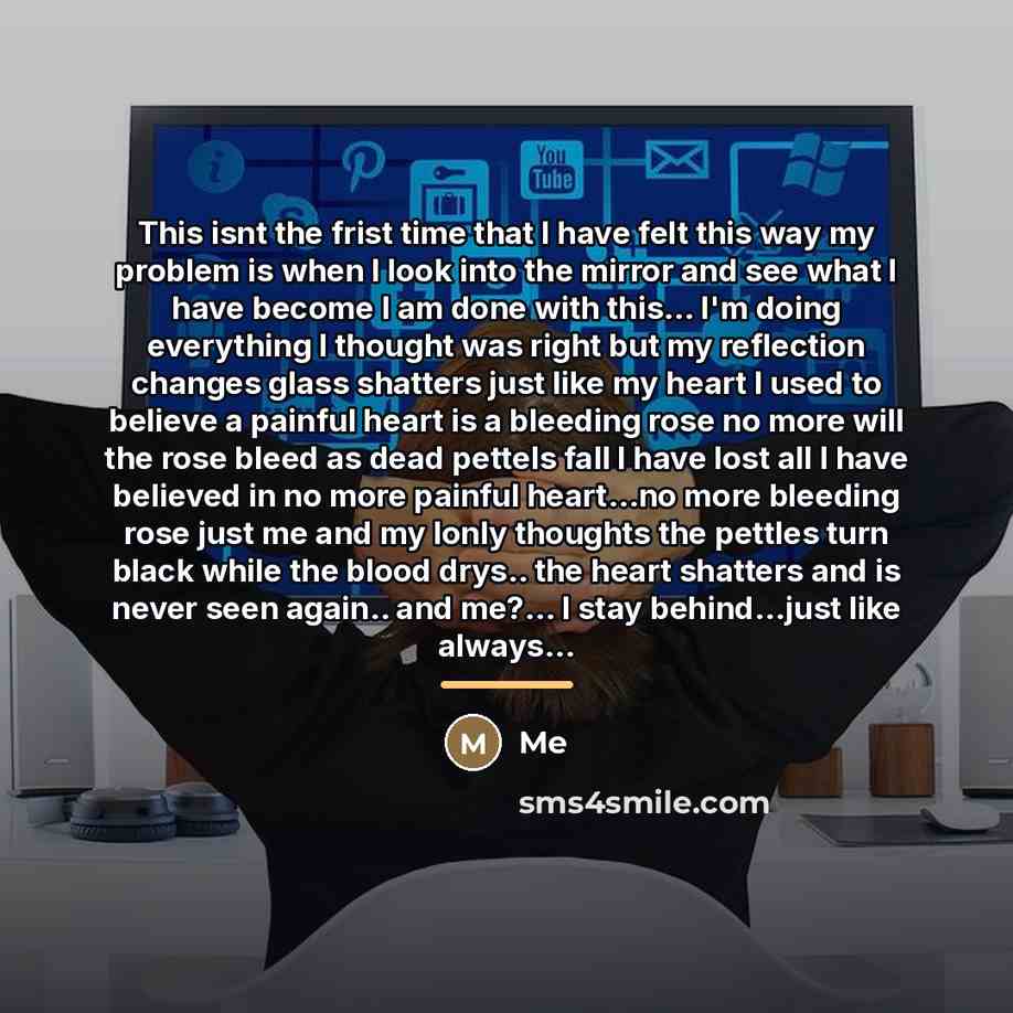 “This isnt the frist time that I have felt this…” quote by Me