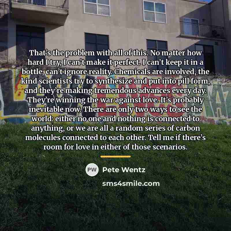 “That’s the problem with all of this. No matter how…” quote by Pete Wentz