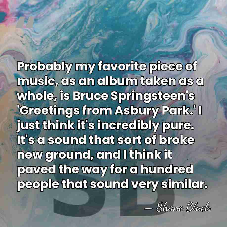 Probably my favorite piece of music, as an album taken as a&hellip; - Shane Black
