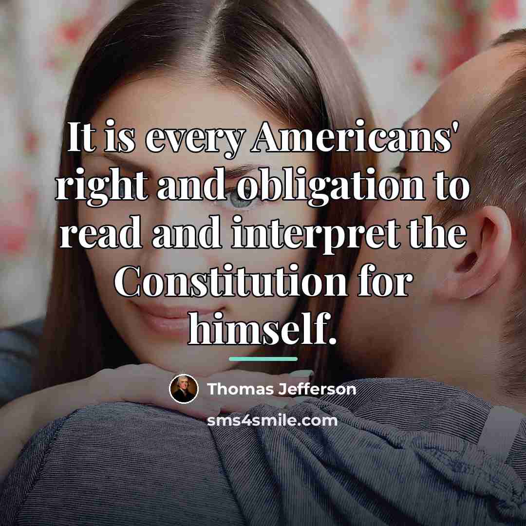 “It is every Americans' right and obligation to read and…” quote by Thomas Jefferson