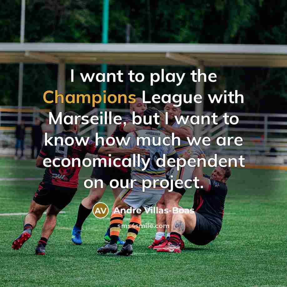 “I want to play the Champions League with Marseille, but…” quote by Andre Villas-Boas
