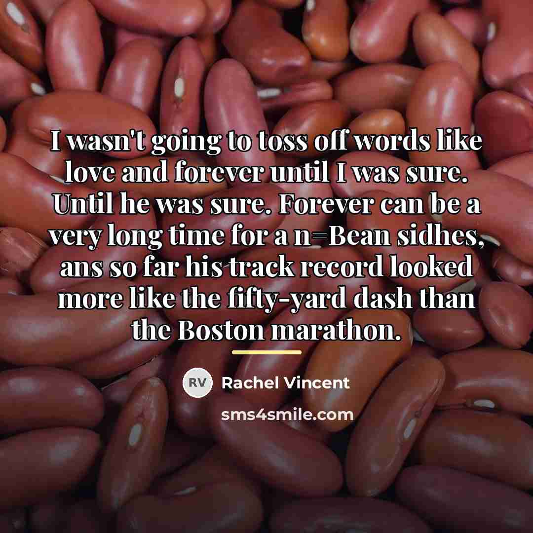 “I wasn't going to toss off words like love and…” quote by Rachel Vincent