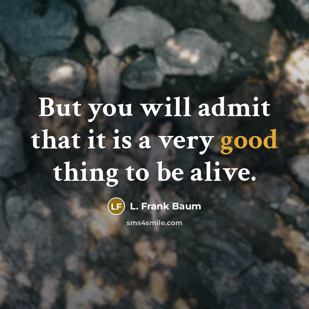 “But you will admit that it is a very good…” quote by L. Frank Baum