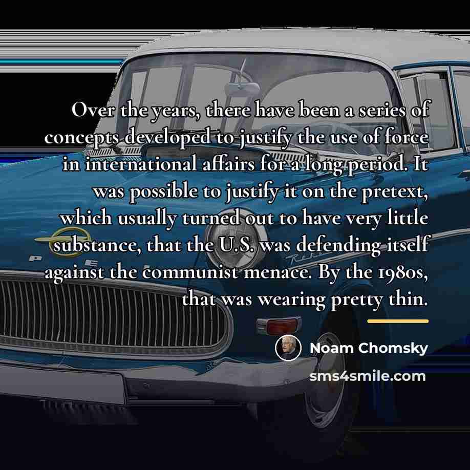 “Over the years, there have been a series of concepts…” quote by Noam Chomsky