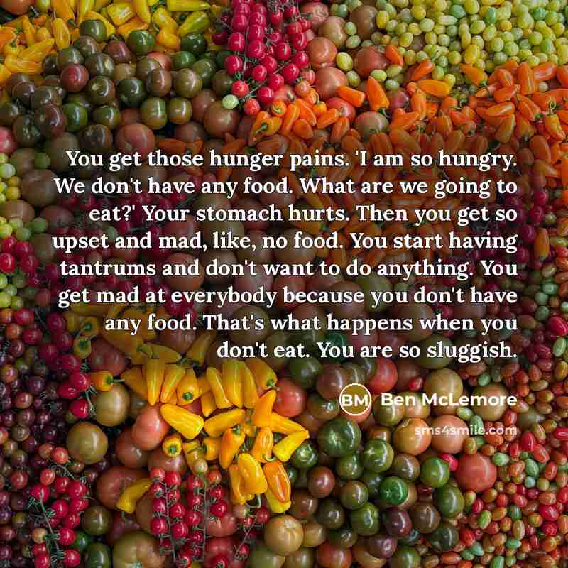 “You get those hunger pains. 'I am so hungry. We…” quote by Ben McLemore