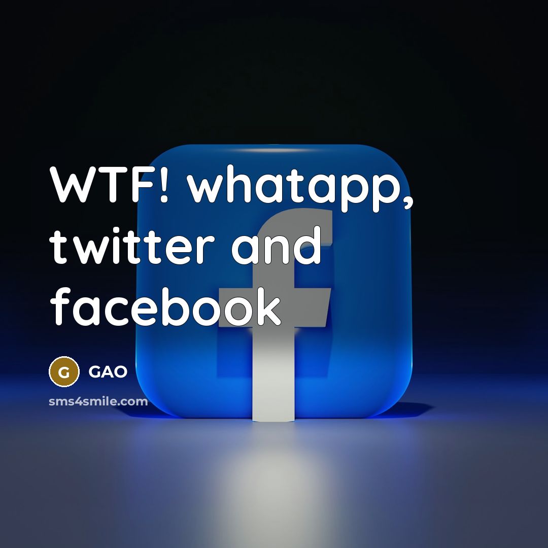 “WTF! whatapp, twitter and facebook…” quote by GAO