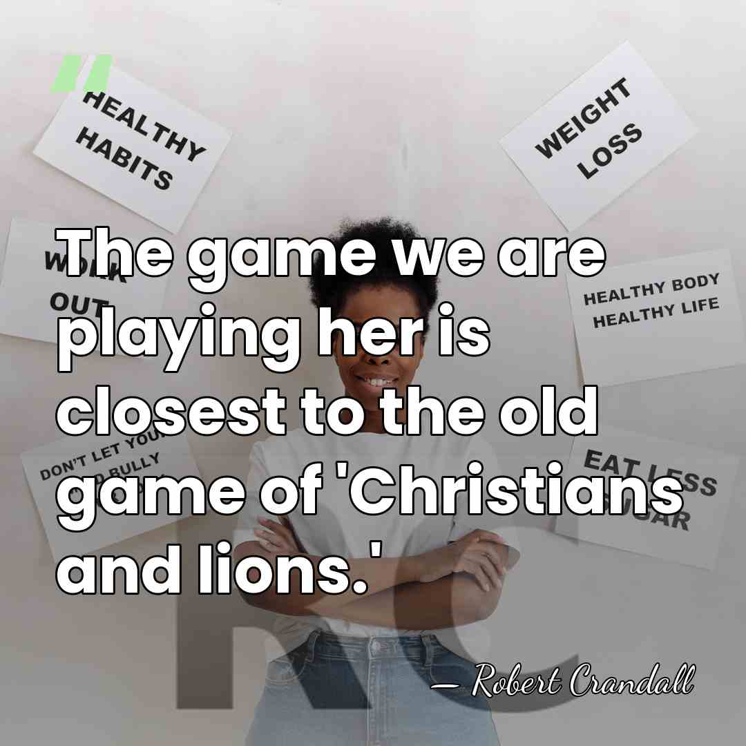 The game we are playing her is closest to the old game&hellip; - Robert Crandall