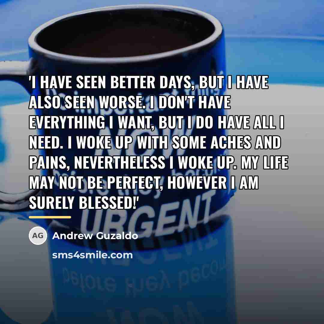 “'I have seen better days, but I have also seen…” quote by Andrew Guzaldo