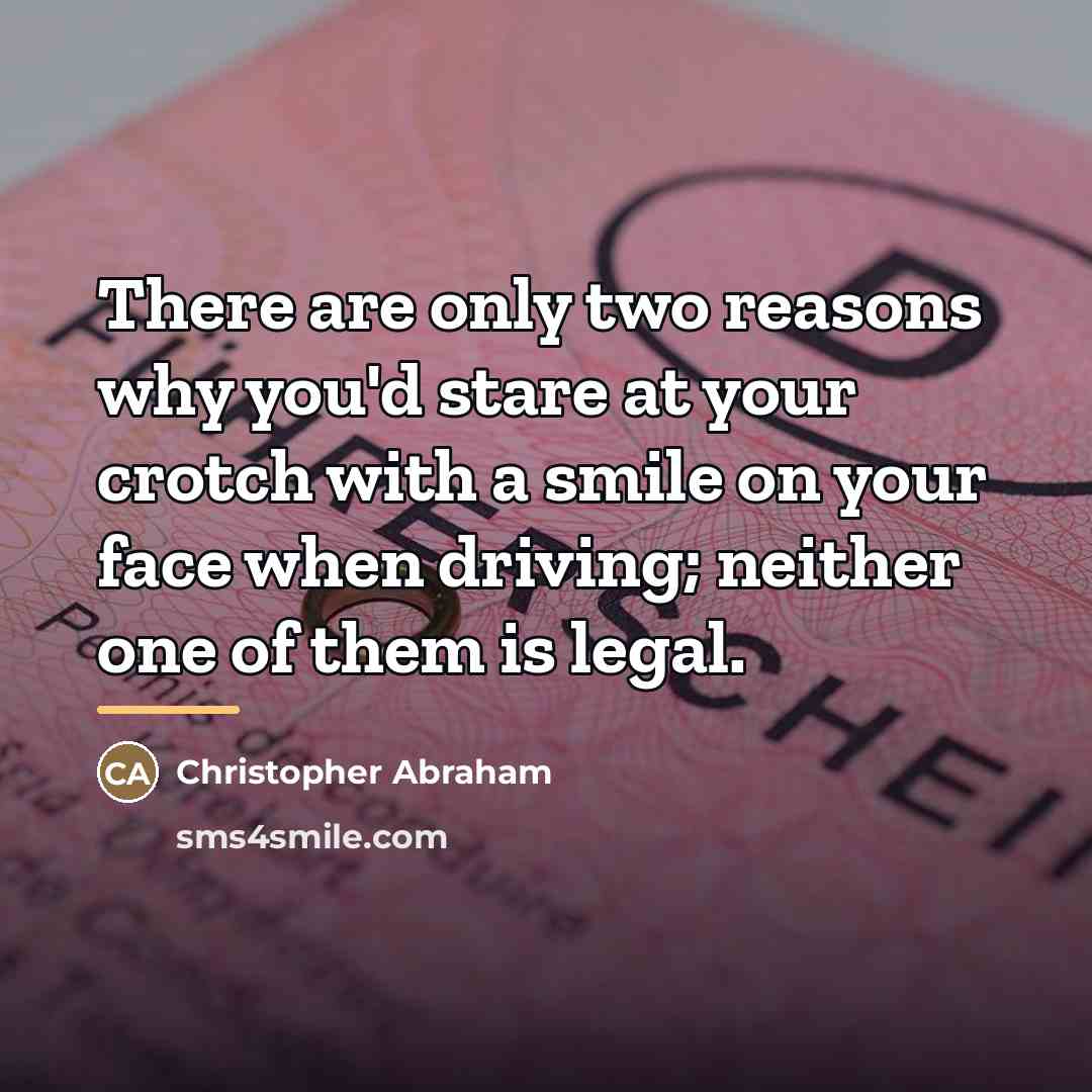 “There are only two reasons why you'd stare at your…” quote by Christopher Abraham