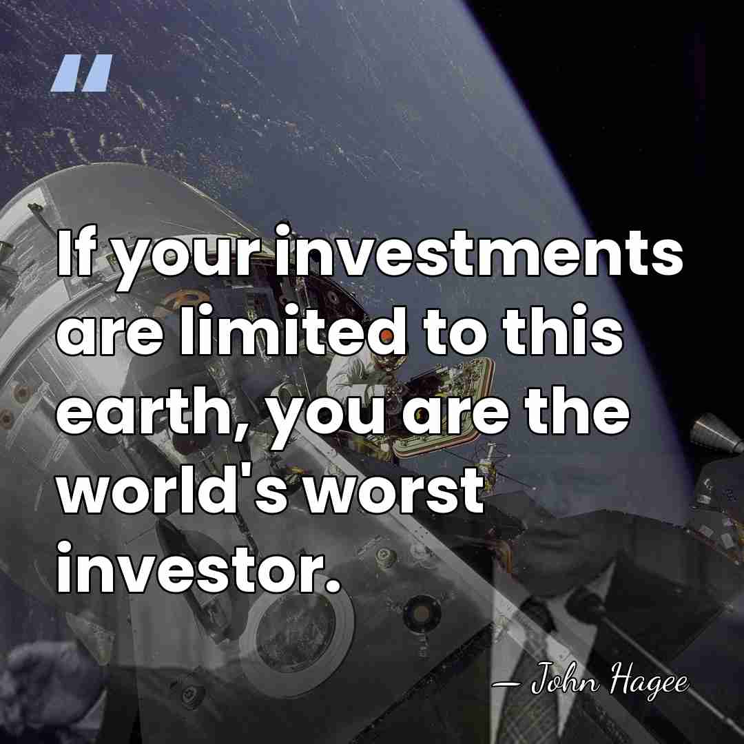 If your investments are limited to this earth, you are the world's&hellip; - John Hagee