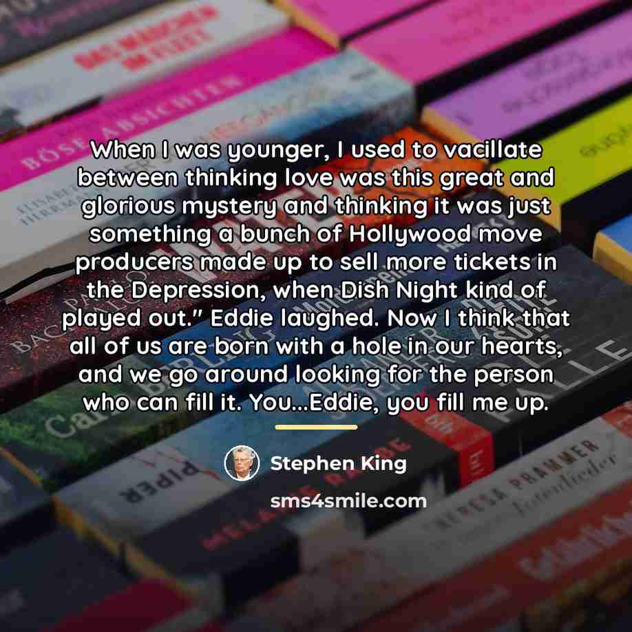 “When I was younger, I used to vacillate between thinking…” quote by Stephen King