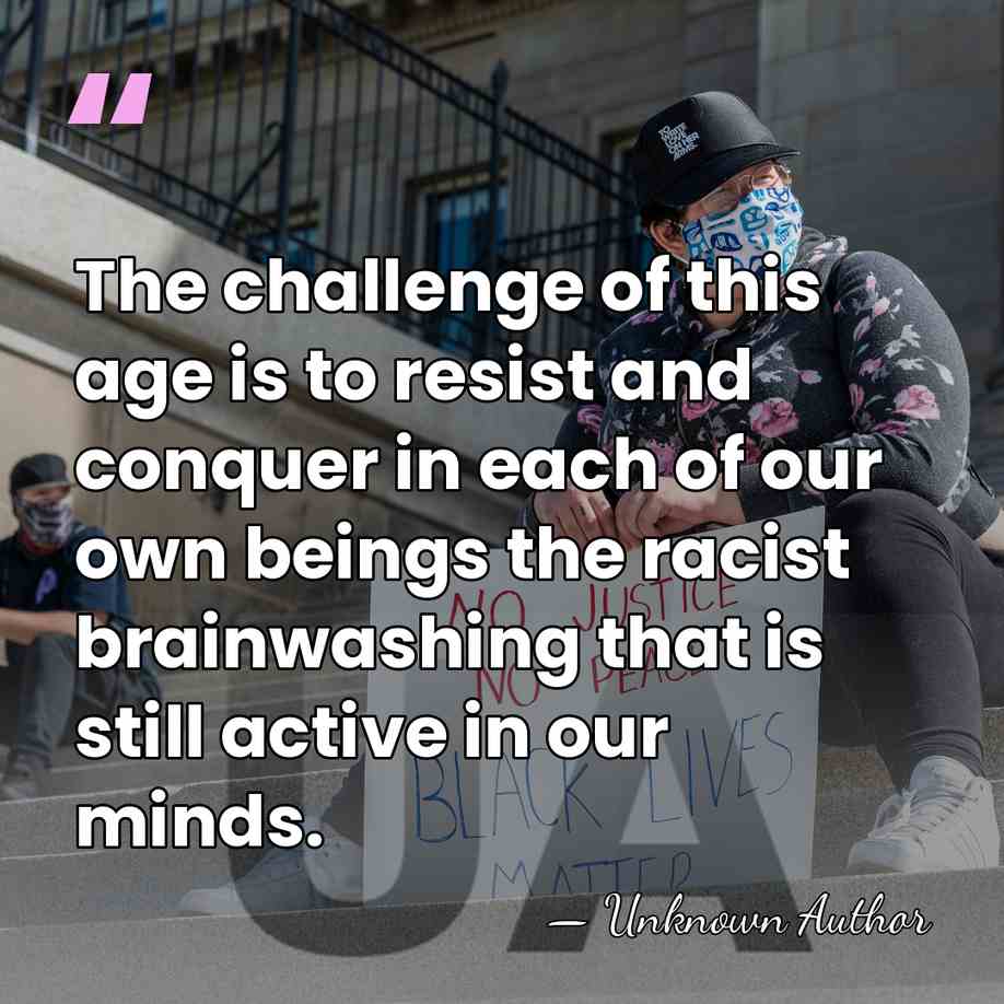 The challenge of this age is to resist and conquer in each&hellip; - Unknown Author