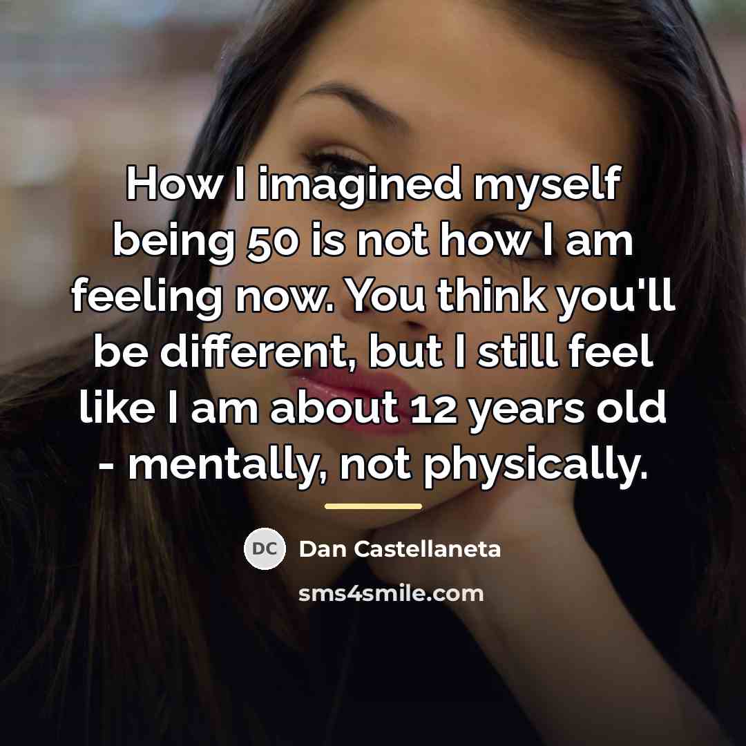 “How I imagined myself being 50 is not how I…” quote by Dan Castellaneta