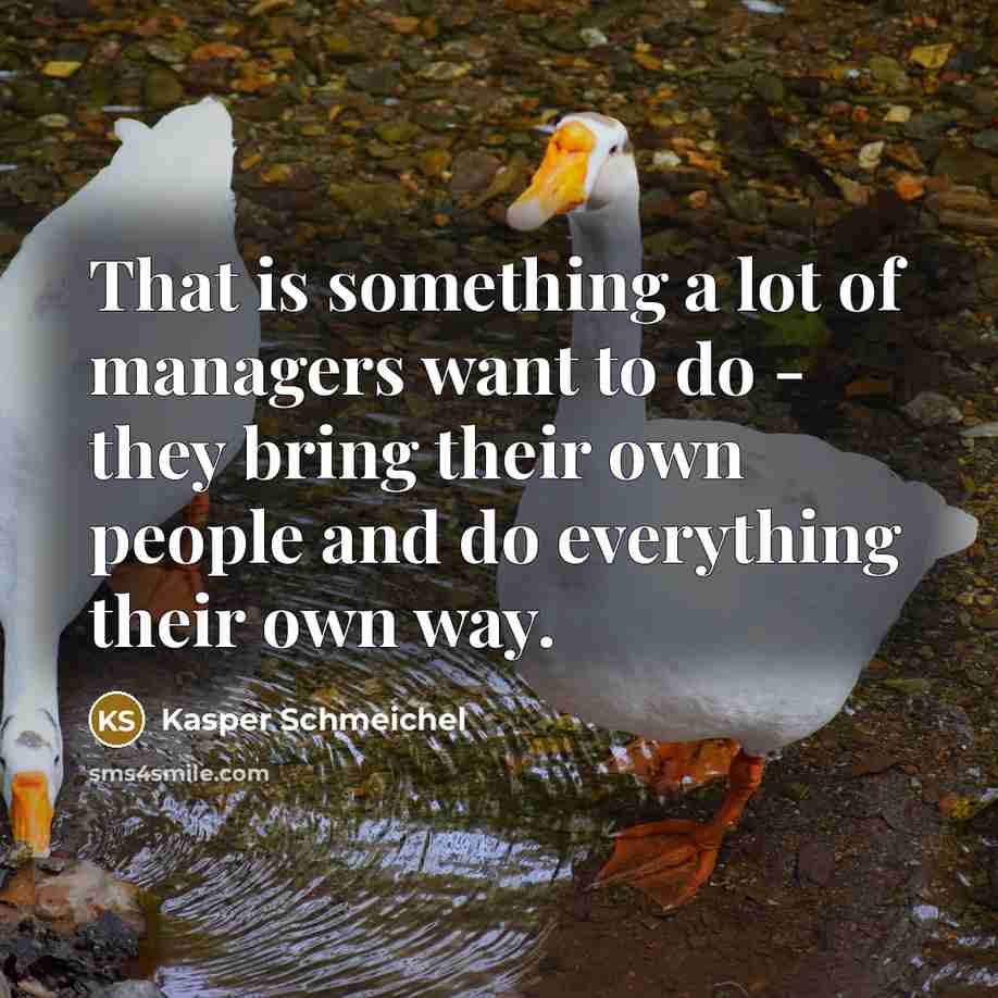 “That is something a lot of managers want to do…” quote by Kasper Schmeichel