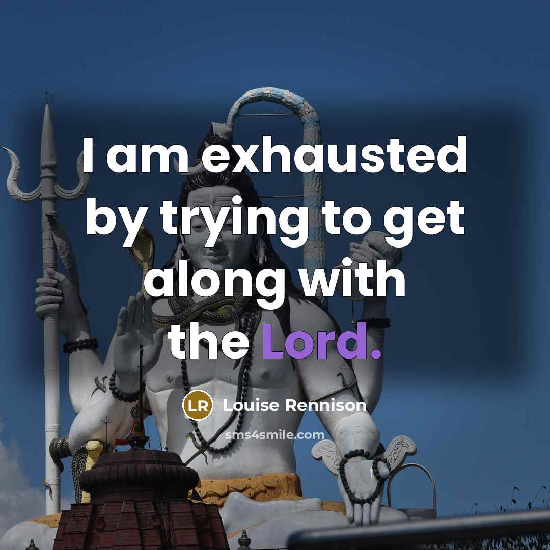 “I am exhausted by trying to get along with the…” quote by Louise Rennison