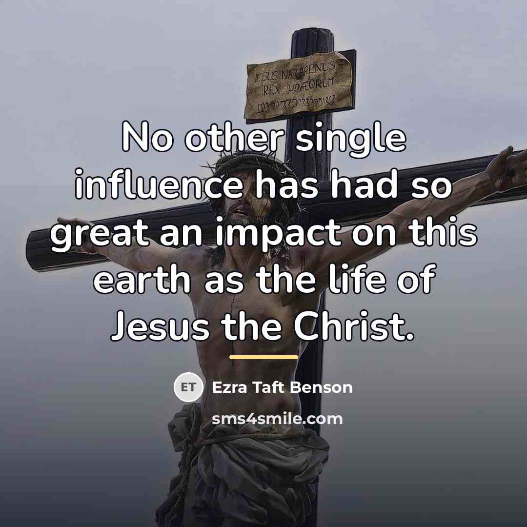 “No other single influence has had so great an impact…” quote by Ezra Taft Benson