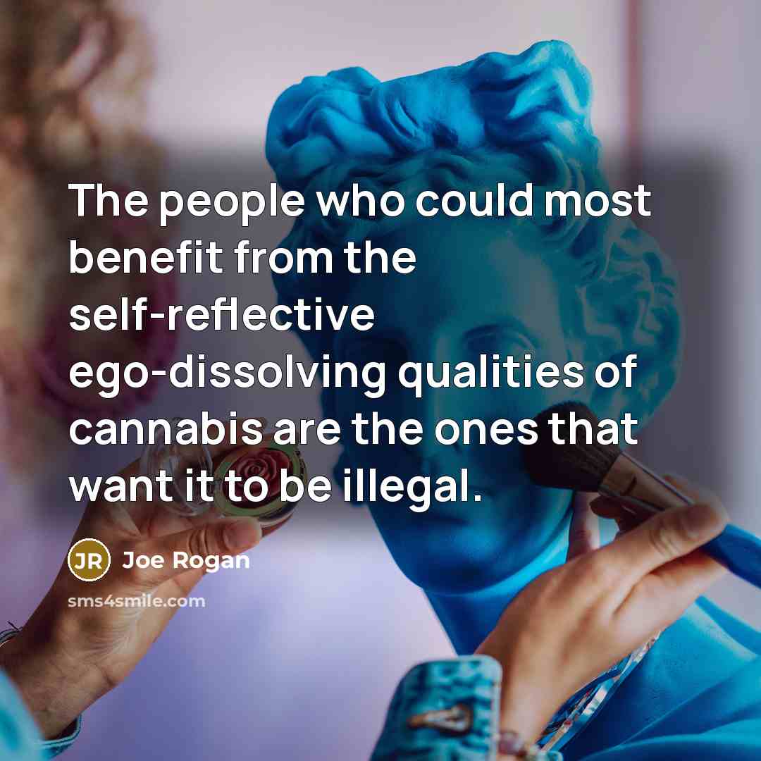 “The people who could most benefit from the self-reflective ego-dissolving…” quote by Joe Rogan