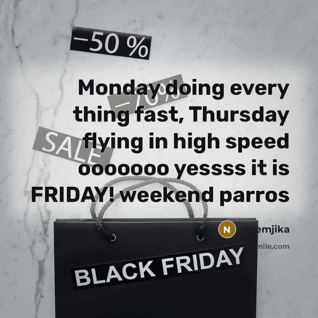 “Monday doing every thing fast, Thursday flying in high speed…” quote by Nkemjika