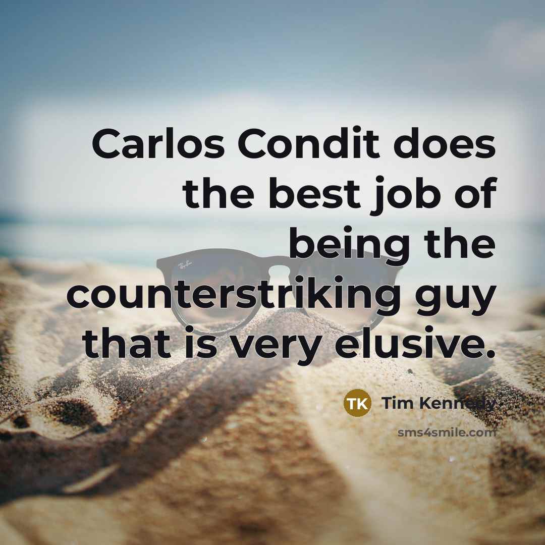 “Carlos Condit does the best job of being the counterstriking…” quote by Tim Kennedy