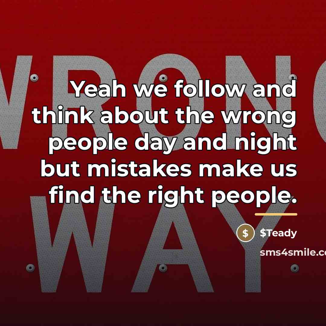 “Yeah we follow and think about the wrong people day…” quote by $Teady