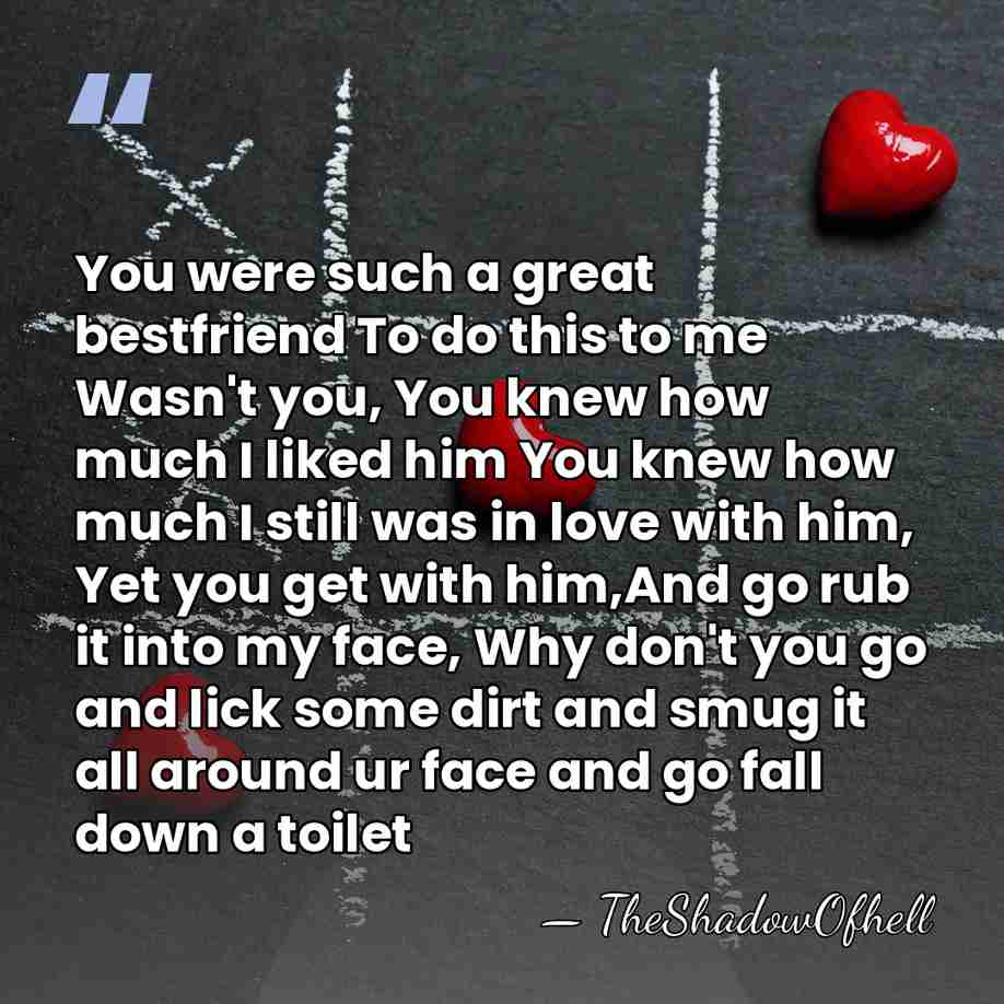 You were such a great bestfriend To do this to me Wasn't&hellip; - TheShadowOfhell