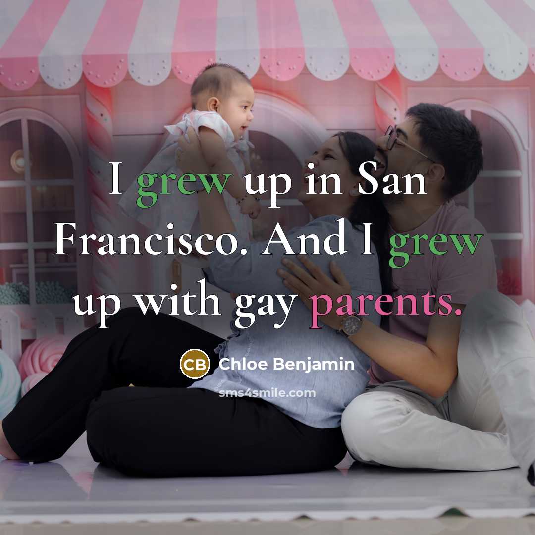 “I grew up in San Francisco. And I grew up…” quote by Chloe Benjamin